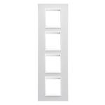 Рамка Chorusmart LUX 2+2+2+2M вертикальна монохром білий GEWISS [GW16229YB]