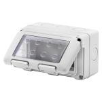 Герметичний корпус горизонтальний  27 COMBI 4М (4х1) IP55 сірий GEWISS [GW27044]
