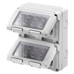 Герметичний корпус вертикальний 27 COMBI 8М(2х4) IP55 сірий GEWISS [GW27051]