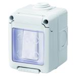 Вимикач в зборі 27 COMBI SYSTEM 1Р 16AX IP55 сірий GEWISS [GW27831]