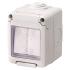 Вимикач прохідний в зборі 2-клавішний 27 COMBI SYSTEM 16А IP55 сірий GEWISS [GW27834]