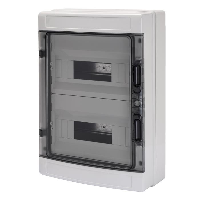 Корпус пластиковий 40 CD навісний 24М (298x420x140) прозорі дверцята ІР65 GEWISS [GW40104]