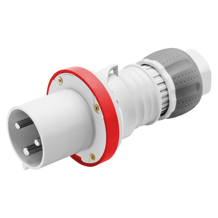 Вилка переносна IEC 309 HP IP44 3P+E 63A 400V 6H GEWISS [GW61020H]