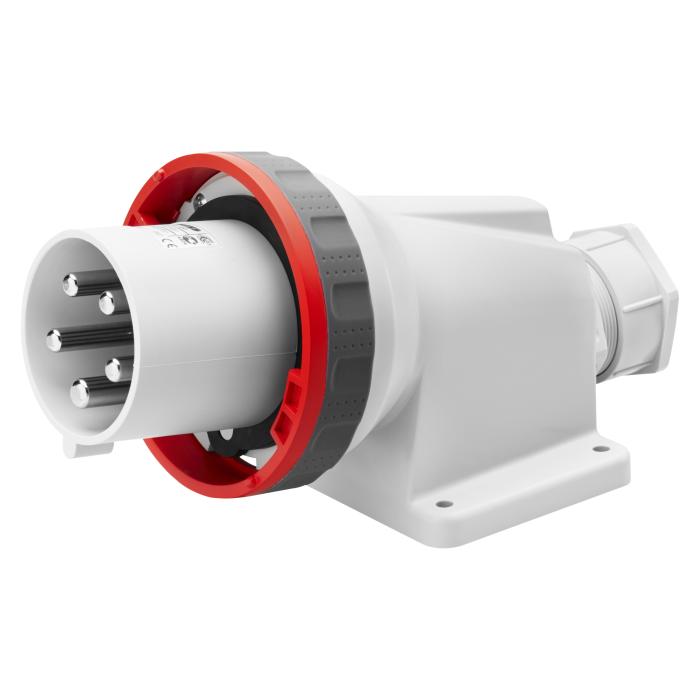 Вилка стаціонарна 90° IEC 309 HP IP67 3P+E 63A 400V 6H GEWISS [GW61452]
