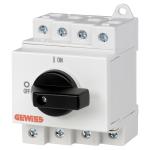 Вимикач-роз'єднувач поворотний 2Р 25А 600V DC GEWISS [GW96186]