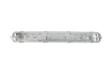Світильник для T8 UEC Delta IWLT8 2xT8 600мм IP65 сірий [IWLT8D-0602T8IP65-GR]