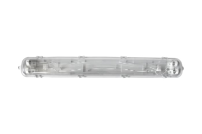 Світильник для T8 UEC Delta IWLT8 2xT8 600мм IP65 сірий [IWLT8D-0602T8IP65-GR]