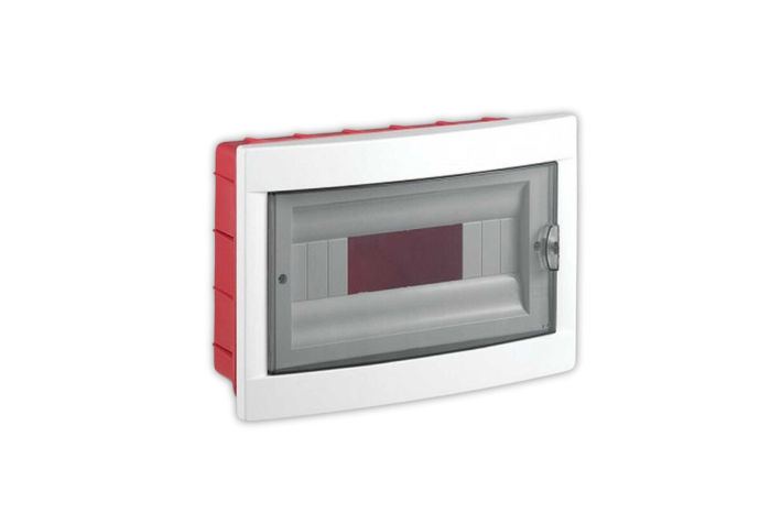 Корпус пластиковий ЩРВ-П-12 мод. 1ряд вбудований 285х214х100 IP40 UEC [MDK23-V-12-40-UEC]