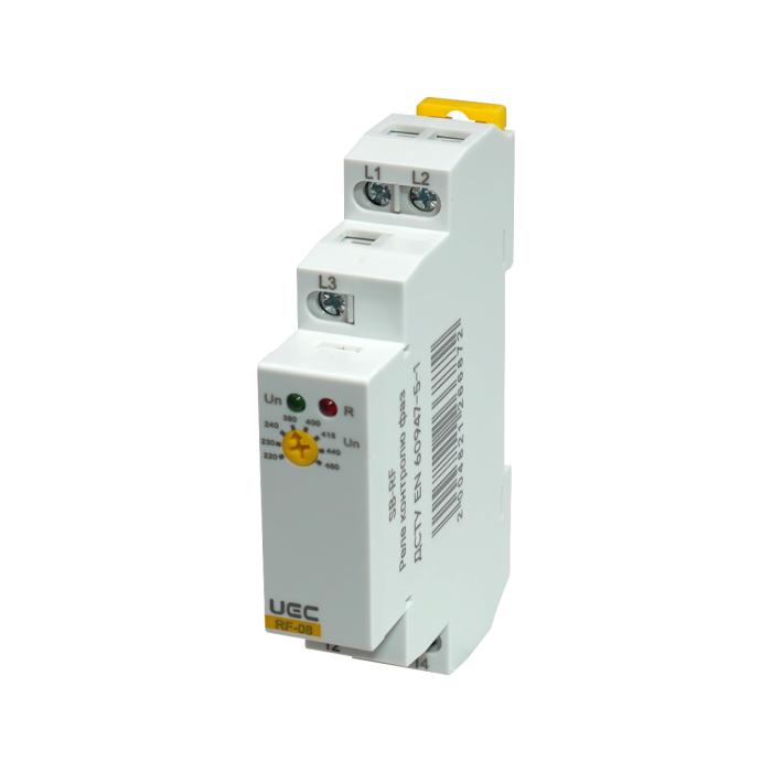Реле фаз RF 08 3ф 220-460 В AC UEC [SB-RF-08-220-460VAC]