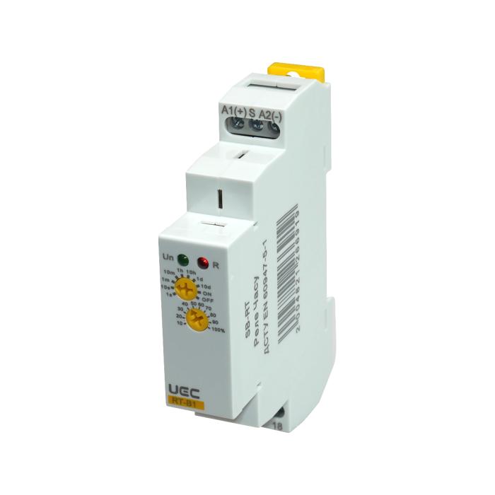 Реле часу RT 1 конт. 12-240 В AС/DC (затримка вимикання) UEC [SB-RT-B1-ACDC12-240V]