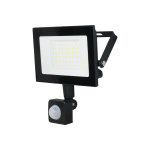 Прожектор LED UEC Delta SLC-MS 50Вт з датчиком руху 6500K IP54 чорний [SLC-50-IP54-MS-B]