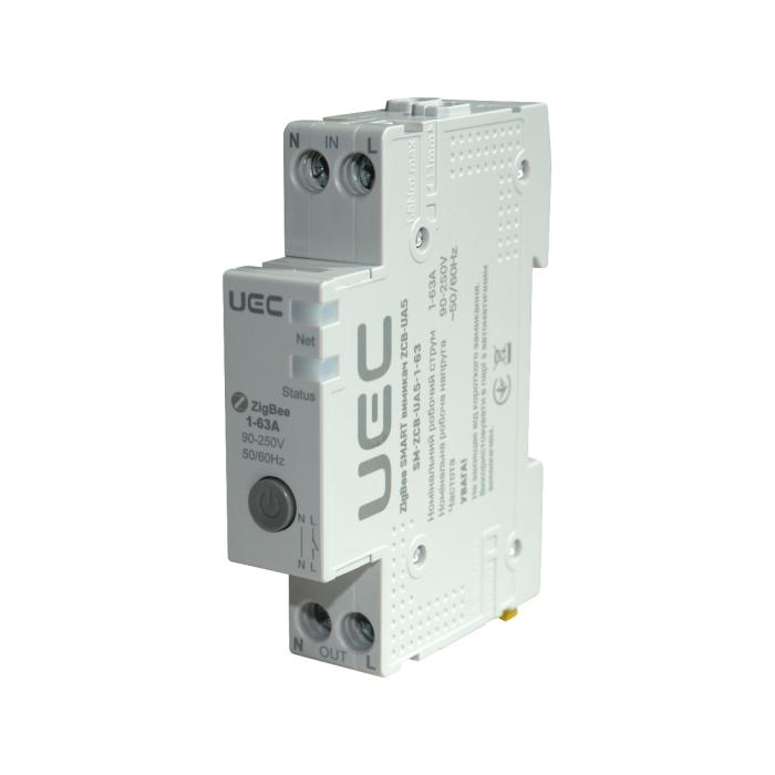 ZIGBEE SMART вимикач ZCB-UA5 на DIN-рейку 1p 63A UEC [SM-ZCB-UA5-1-63]