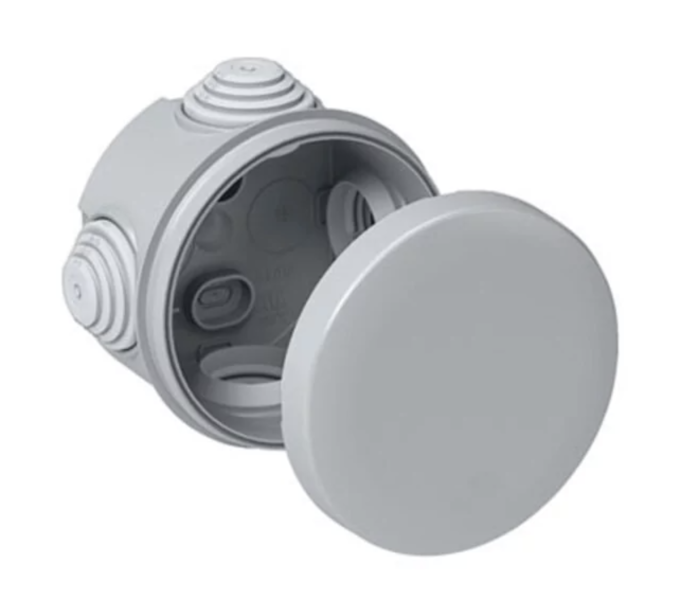 Коробка монтажна для відкритої проводки 80х45 мм UEC IP55 [UKO11-080-045-IP55-U]