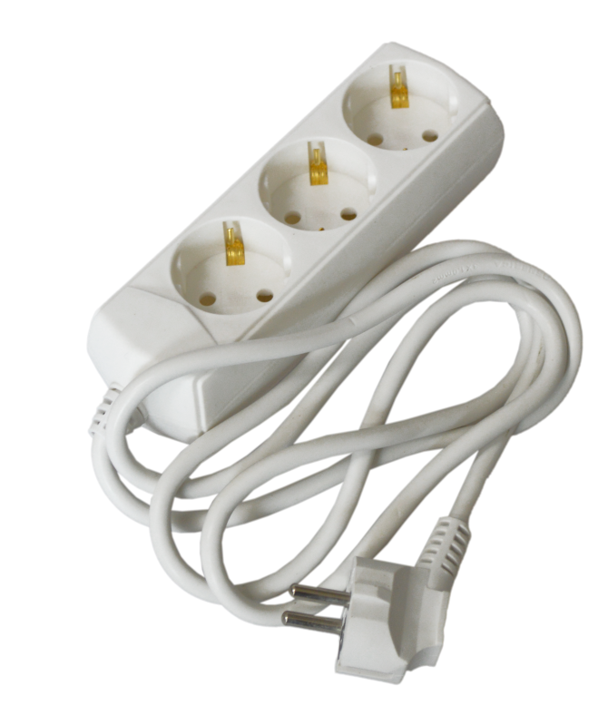 Подовжувач П03 3 місця 2P+PE/1,5м 3х1мм2 10А/250В ECO UEC [WYP10-10-03-D15-G-G-U]