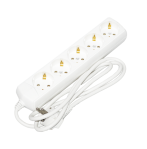 Подовжувач П05 5 місць 2P+PE/1,5м 3х1мм2 10А/250В ECO UEC [WYP10-10-05-D15-G-G-U]