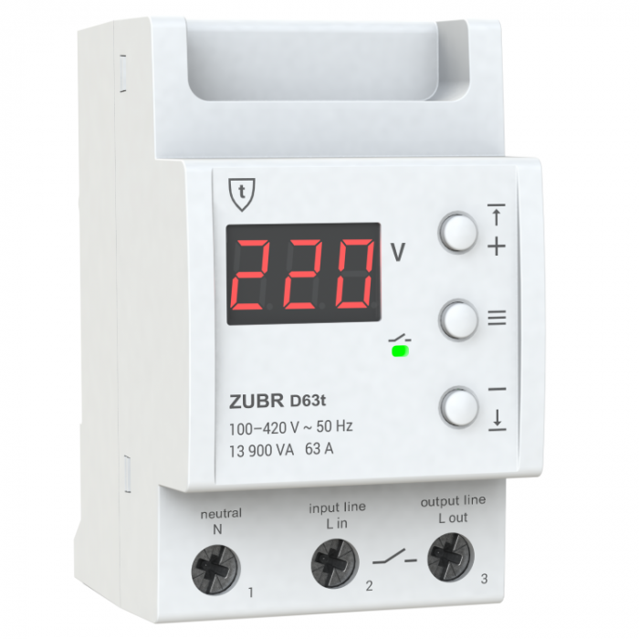 Реле напруги ZUBR D63t