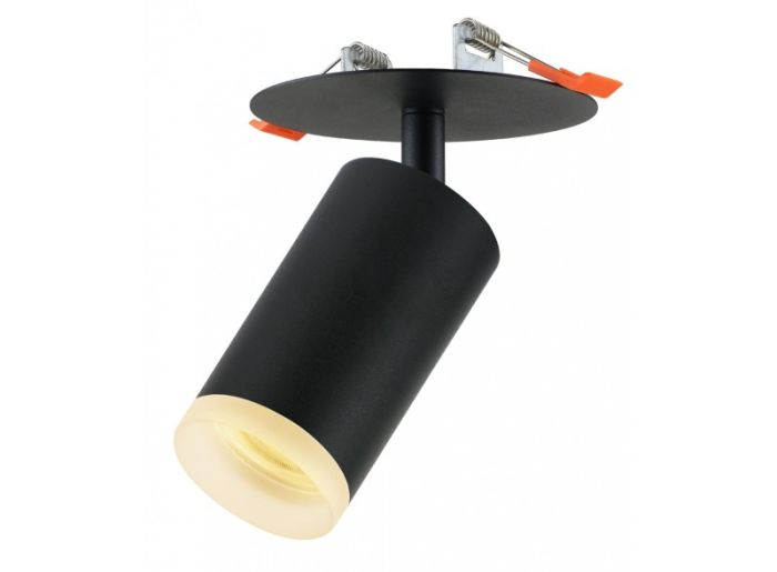 Акцентний світильник GU10, IP20, чорний, Luxel [DLD-09B]