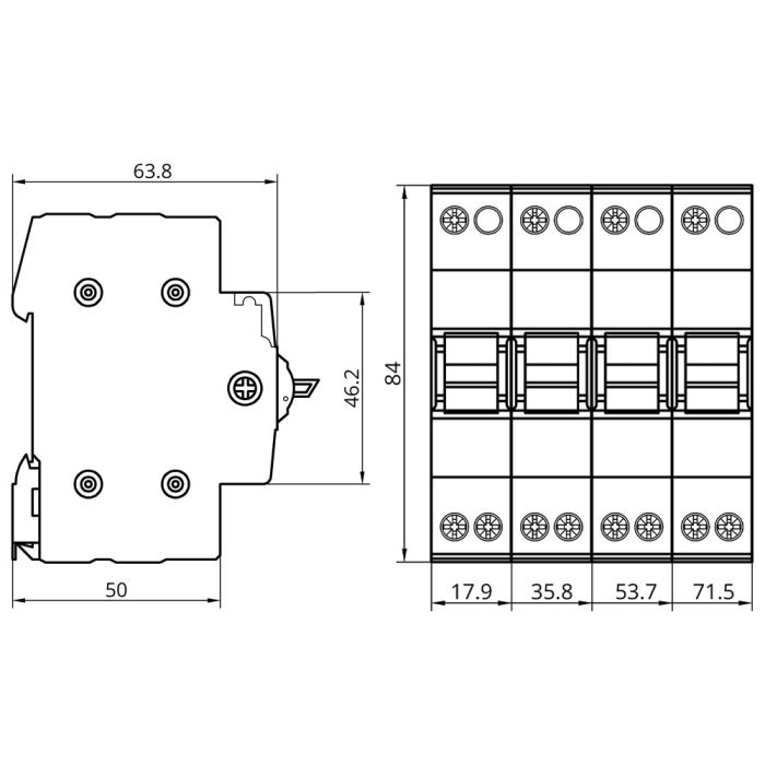 Перемикач навантаження трипозиційний SFM 1P 40A, TAKEL [507803]