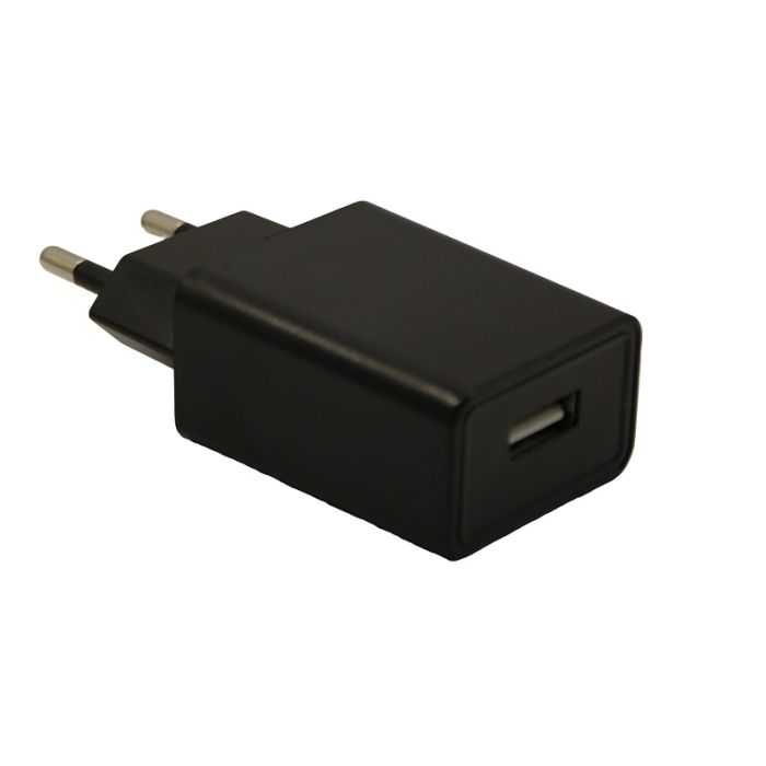 Блок живлення USB type A, чорний, Electro House [EH-AD-2]
