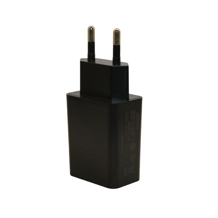 Блок живлення USB type A, чорний, Electro House [EH-AD-2]