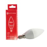 LED лампа С37, 8 Вт, E14, 4100К, Electro House [EH-LMP-1253]