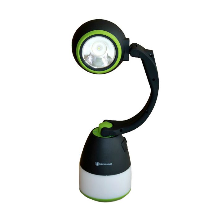 LED світильник настільний багатофункціональний, зелений+чорний, Electro House [EH-LMT-06]
