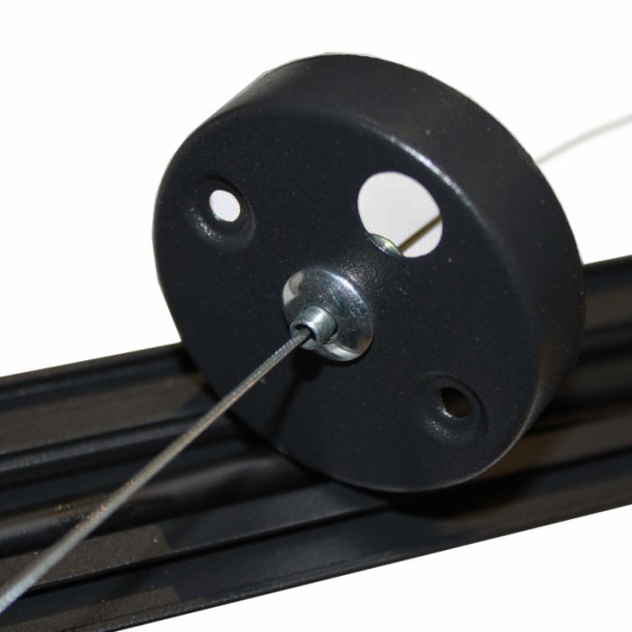 LED світильник офісний 40 Вт, 3000K/4000K/6000K, чорний, Electro House [EH-OFL-40W]