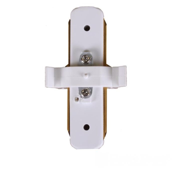 Конектор для трекового світильника прямий, білий, Electro House [EH-TC-0001]