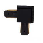 Конектор для трекового світильника кутовий, чорний, Electro House [EH-TC-0004]