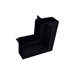 Кут трекової магнітної рейки врізний вертикальний, чорний, Electro House [EH-TMA-01v]