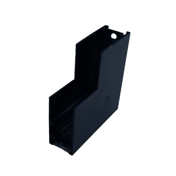 Кут трекової магнітної рейки накладний вертикальний, чорний, Electro House [EH-TMA-02v]