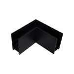 Кут трекової магнітної рейки накладний горизонтальний, чорний, Electro House [EH-TMA-04h]