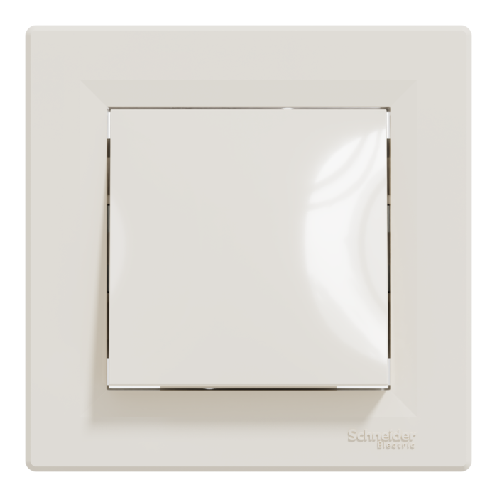 Вимикач одноклавішний самозажимной крем Asfora, Schneider Electric [EPH0100123]