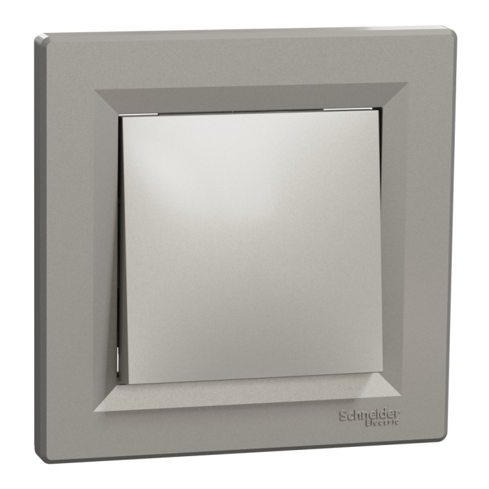 Вимикач одноклавішний самозажимний Asfora бронза, Schneider Electric [EPH0100169]