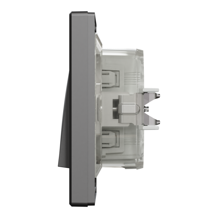 Вимикач одноклавішний самозажимний антрацит ip44 Asfora, Schneider Electric [EPH0100271]