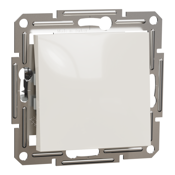 Вимикач одноклавішний, кремовий, Asfora, без рамки, Schneider Electric [EPH0170123]