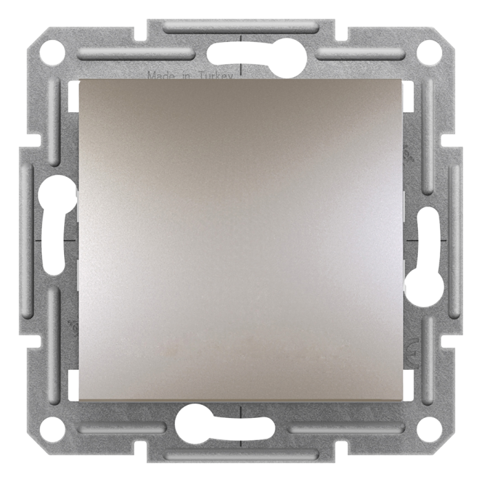 Вимикач двухполюсний самозажимний Asfora бронза, Schneider Electric [EPH0200169]