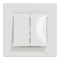 Вимикач двоклавішний самозажимний білий Asfora, Schneider Electric [EPH0300121]