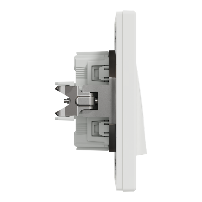 Вимикач двоклавішний самозажимний білий Asfora, Schneider Electric [EPH0300121]
