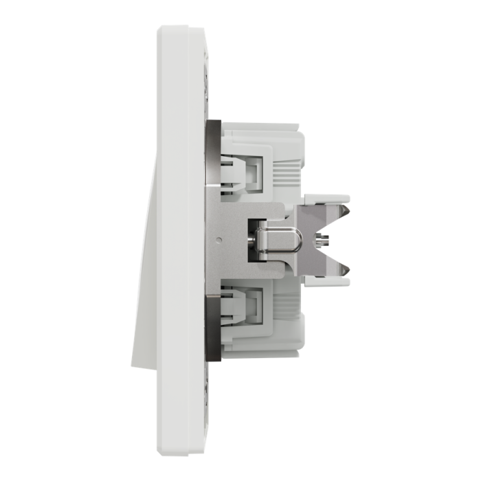 Вимикач двоклавішний самозажимний білий Asfora, Schneider Electric [EPH0300121]