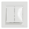 Вимикач двоклавішний самозажимний білий Asfora, Schneider Electric [EPH0300121]