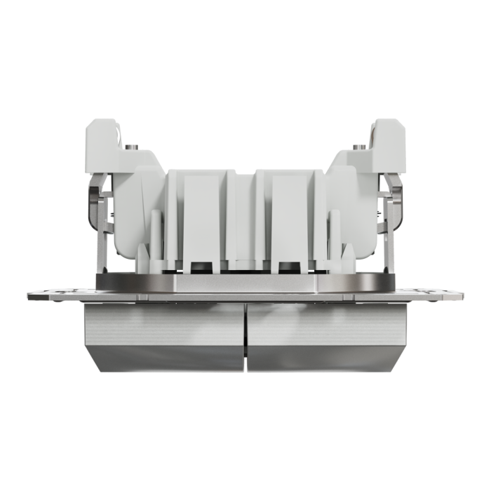 Вимикач двоклавішний самозажимний Asfora алюміній, Schneider Electric [EPH0300161]
