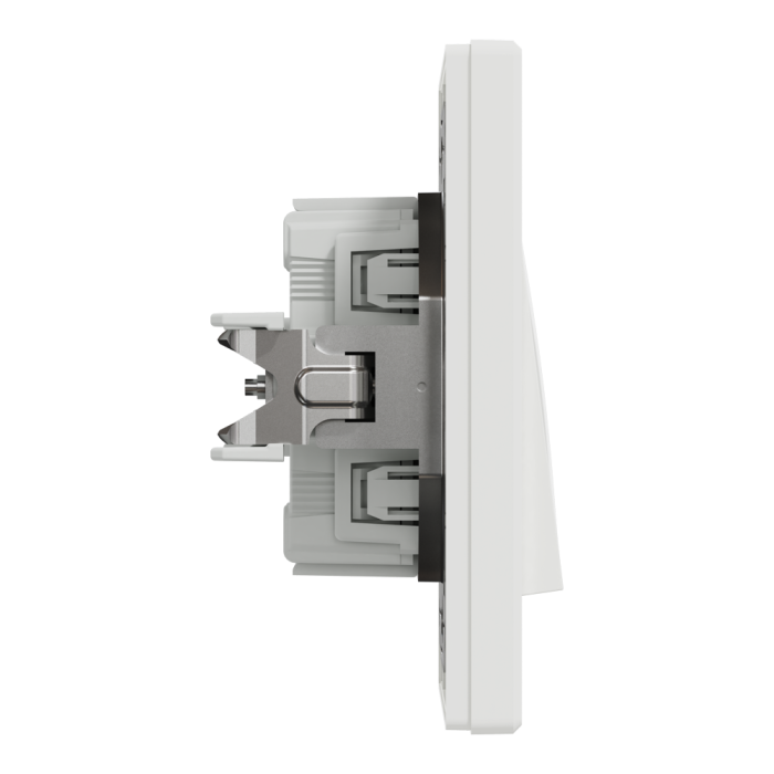 Перемикач одноклавішний самозажимний білий Asfora, Schneider Electric [EPH0400121]