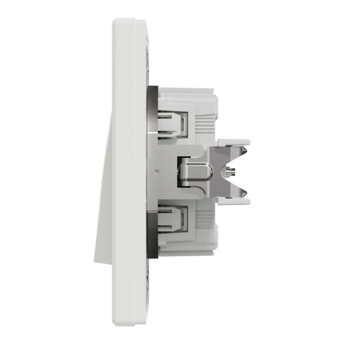 Вимикач, білий, 1-клавішний, 10 А, Asfora - Schneider Electric [EPH0400121]