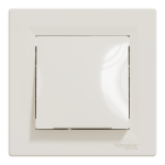 Перемикач одноклавішний самозажимний крем Asfora, Schneider Electric [EPH0400123]