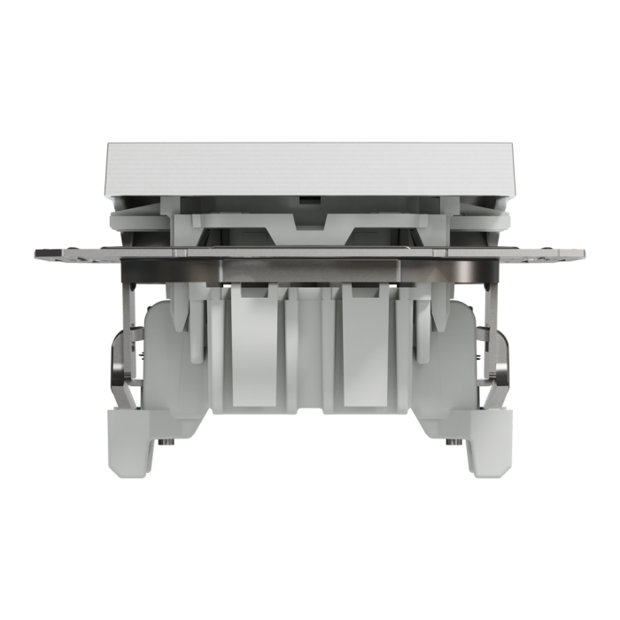 Перемикач одноклавішний самозажимний Asfora алюміній, Schneider Electric [EPH0400161]