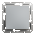 Перемикач одноклавішний самозажимний Asfora сталь, Schneider Electric [EPH0400162]