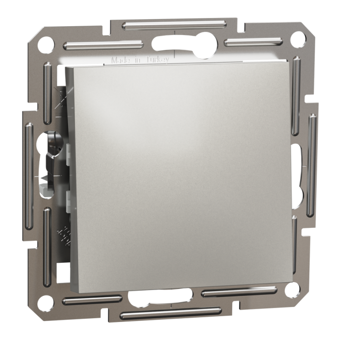 Перемикач одноклавішний самозажимний Asfora бронза, Schneider Electric [EPH0400169]