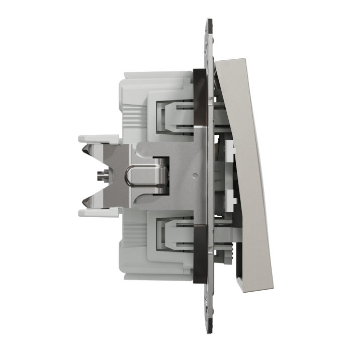 Перемикач одноклавішний самозажимний Asfora бронза, Schneider Electric [EPH0400169]