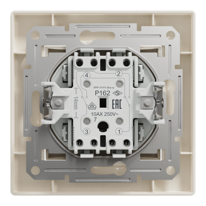 Перемикач перехресний самозажимний крем Asfora, Schneider Electric [EPH0500123]
